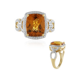 9K Madeira Citrine Gold Ring (SUHANA)