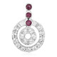 Rubellite Silver Pendant