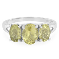 Lemon Apatite Silver Ring