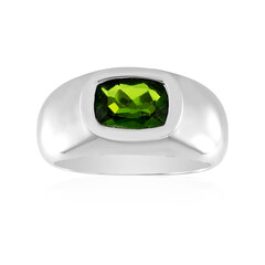 Russian Diopside Silver Ring