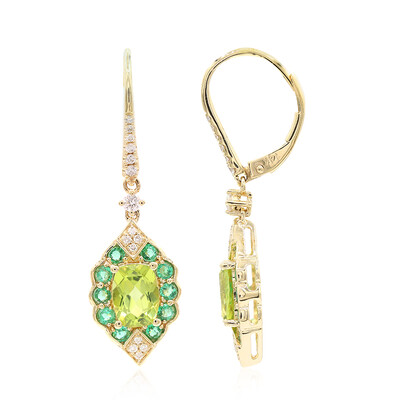 14K Peridot Gold Earrings (CIRARI)