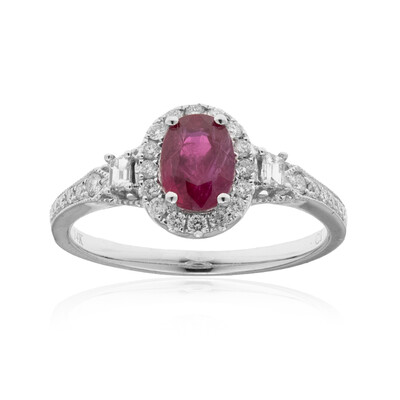 14K AAA Mozambique Ruby Gold Ring (CIRARI)