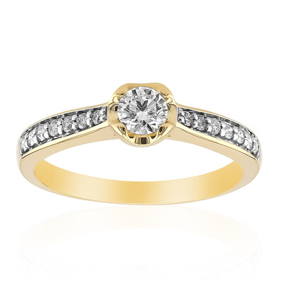 9K SI1 (G) Diamond Gold Ring (Annette)