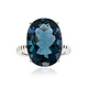 Caribbean Teal Fluorite Silver Ring