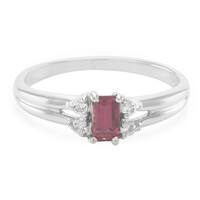 Pink Tourmaline Silver Ring