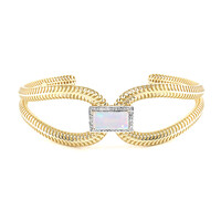 9K AAA Welo Opal Gold Bangle (Ornaments by de Melo)