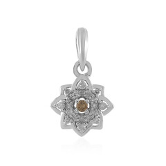 I2 Champagne Diamond Silver Pendant