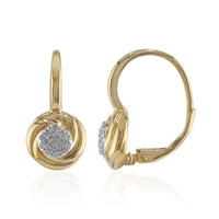 I3 (I) Diamond Silver Earrings