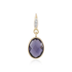 9K Iolite Gold Pendant