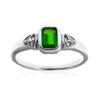 Russian Diopside Silver Ring