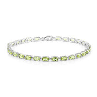 Burmese Peridot Silver Bracelet