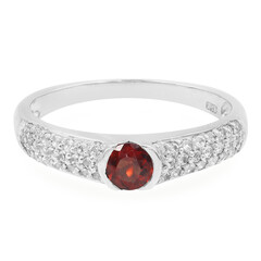 Mozambique Garnet Silver Ring