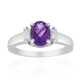 Zambian Amethyst Silver Ring