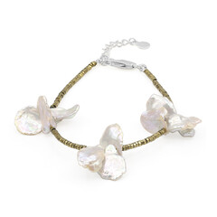 Keshi pearl Silver Bracelet (TPC)