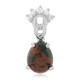 Mahogany Obsidian Silver Pendant