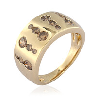 9K I2 Champagne Diamond Gold Ring (de Melo)