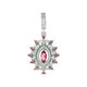 Nigerian Pink Tourmaline Silver Pendant