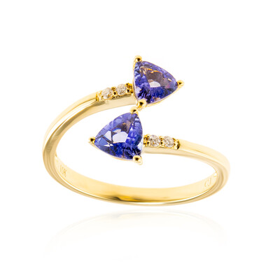 10K AAA Tanzanite Gold Ring