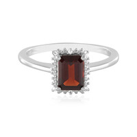 Mozambique Garnet Silver Ring