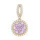 9K Ceylon Purple Sapphire Gold Pendant