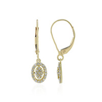 9K I4 (J) Diamond Gold Earrings