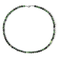 Ruby in Zoisite Silver Necklace