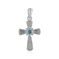 Swiss Blue Topaz Silver Pendant