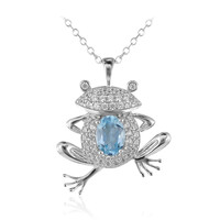 Sky Blue Topaz Silver Necklace