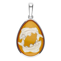 Baltic Amber Silver Pendant