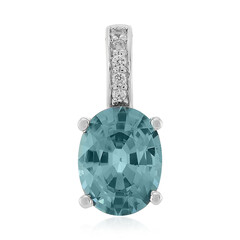 Ratanakiri Zircon Silver Pendant