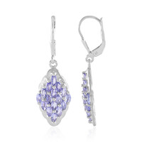 Tanzanite Silver Earrings