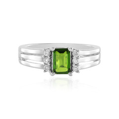 Russian Diopside Silver Ring