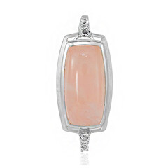 Rose Quartz Silver Pendant