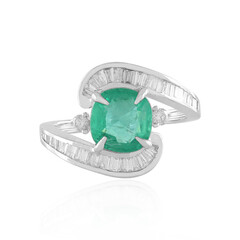 18K AAA Zambian Emerald Gold Ring (de Melo)