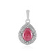 Madagascar Ruby Silver Pendant