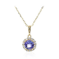 10K AAA Tanzanite Gold Necklace