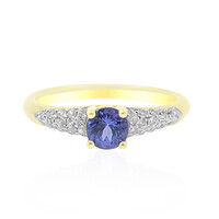 9K AAA Tanzanite Gold Ring (de Melo)