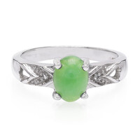 Imperial Chrysoprase Silver Ring