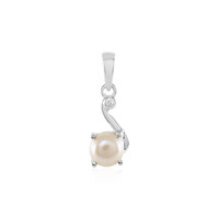 Cream Freshwater Pearl Silver Pendant