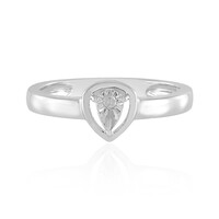 I2 (J) Diamond Silver Ring