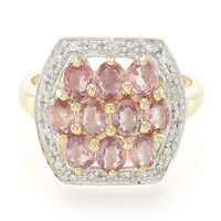 18K Unheated Padparadscha Sapphire Gold Ring (AMAYANI)