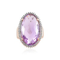 Rose de France Amethyst Silver Ring