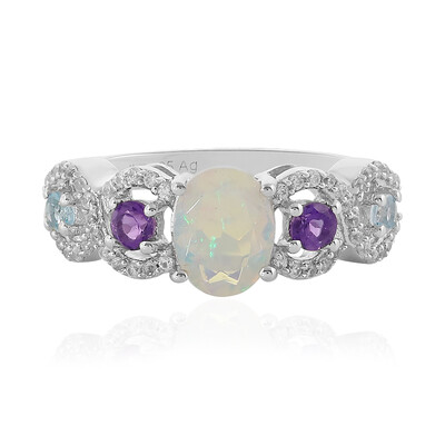 Welo Opal Silver Ring