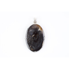 Praire Agate Silver Pendant