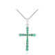 Brazilian Emerald Silver Necklace