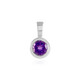 Amethyst Silver Pendant