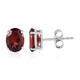 Indian Garnet Silver Earrings