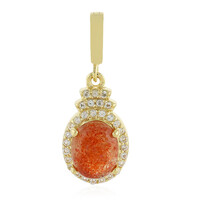 Sunstone Silver Pendant