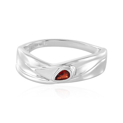 Sunset Sapphire Silver Ring