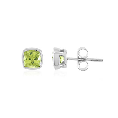 Arizona Peridot Silver Earrings